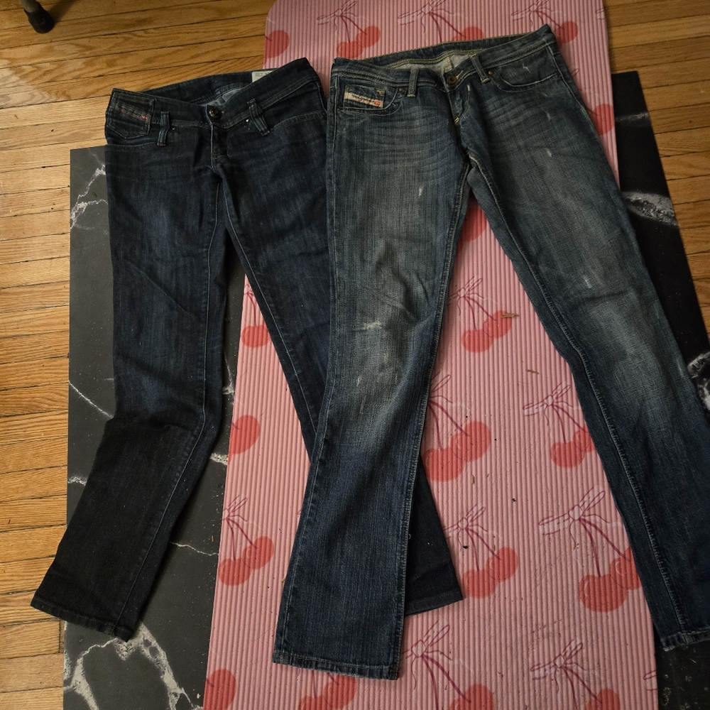 Lot of 2 and new DIESEL Jeans Size 25